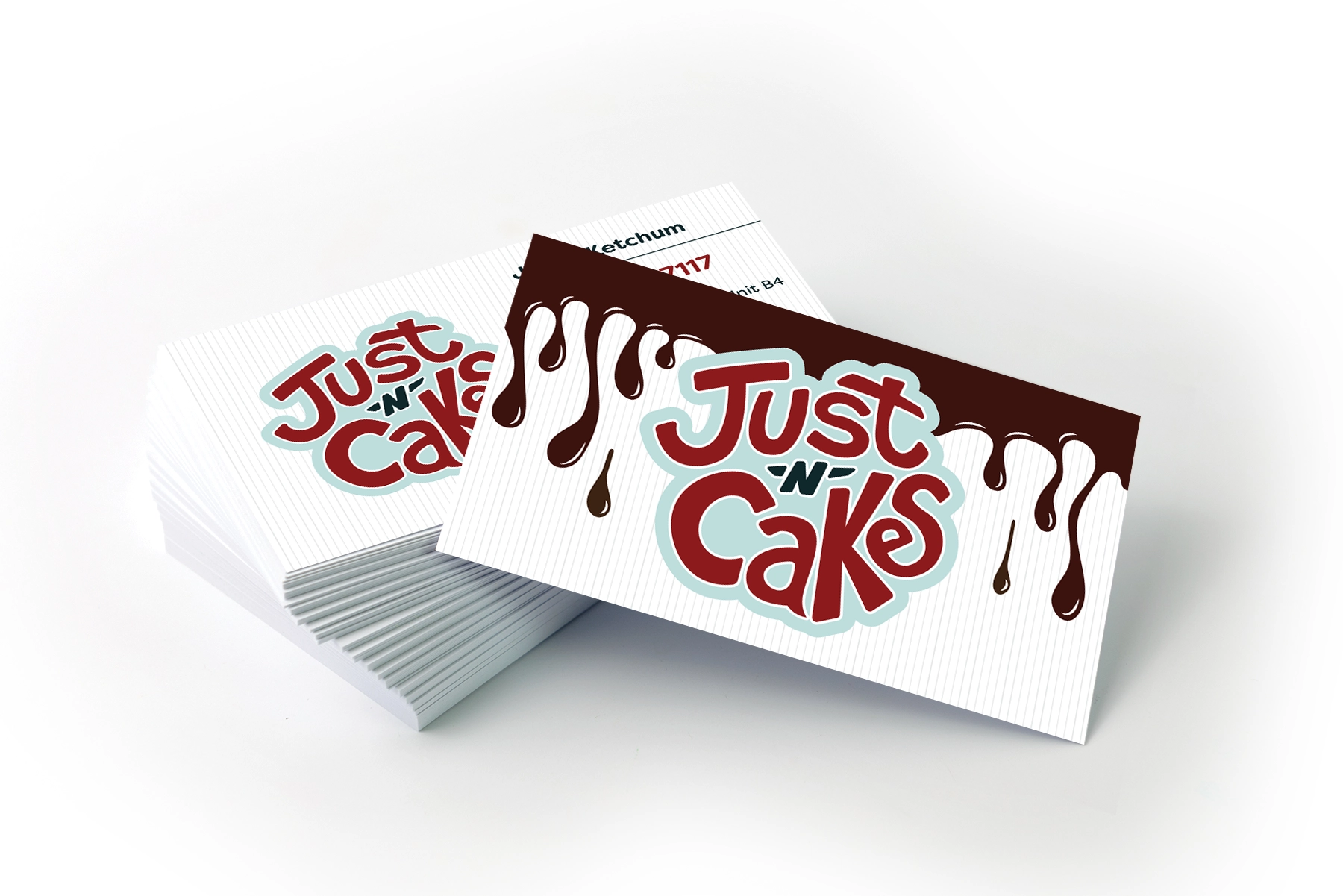 Just-N-Cakes Business Card Mockup