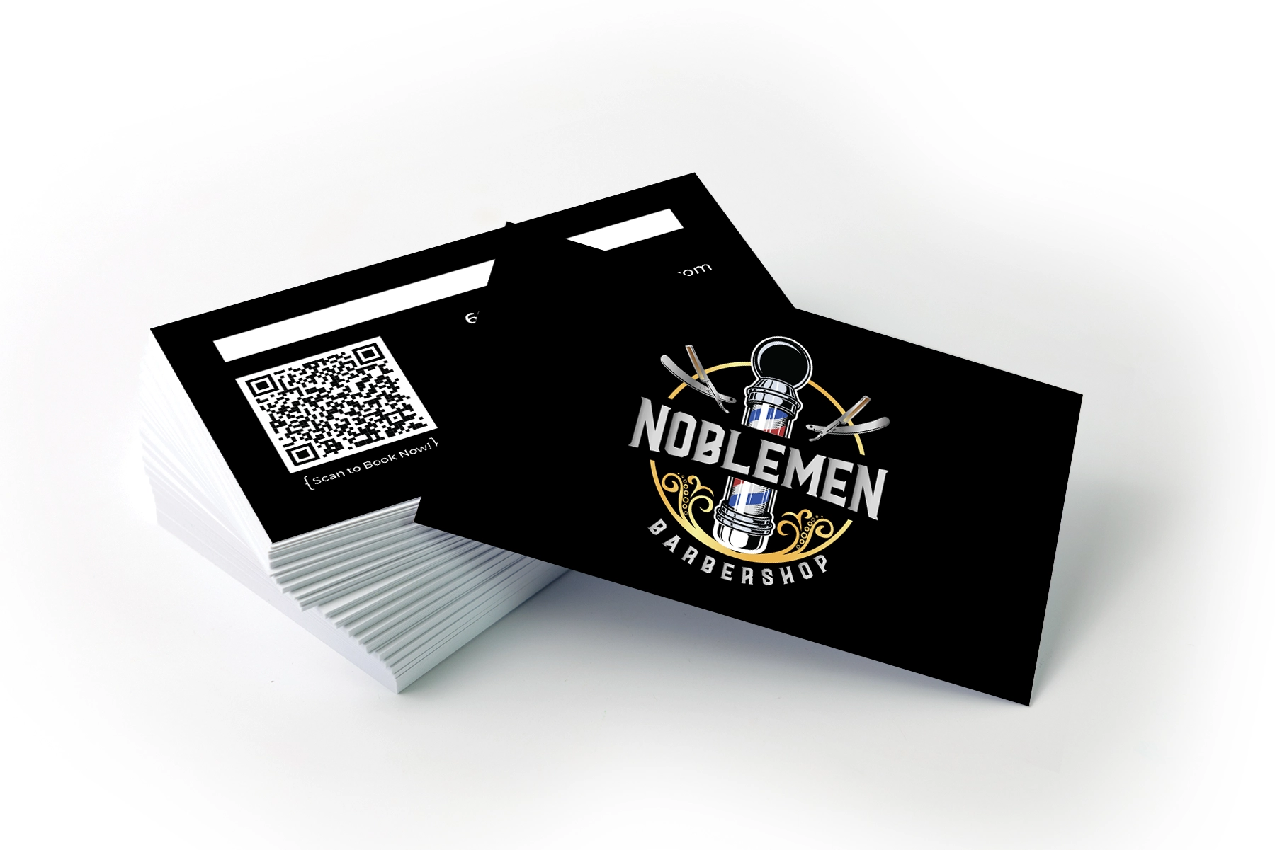 Noblemen Barbershop Business Card Mockup